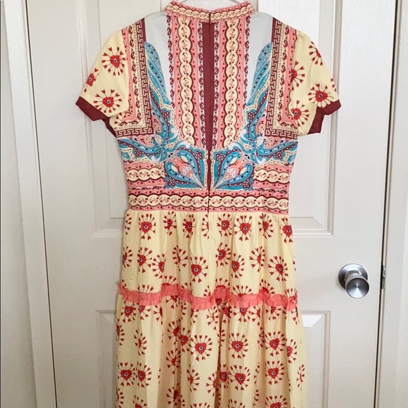 Latiste By Amy Vintage Boho Print Maxi Dress with Pearl - Picture 7 of 13